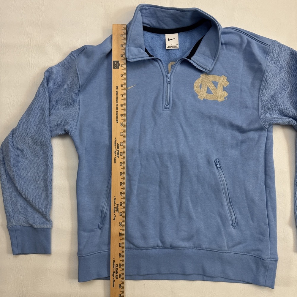 Nike North Carolina Tar Heels 1/4 Quarter Zip Pullover Light Blue Women's Small - Picture 8 of 8